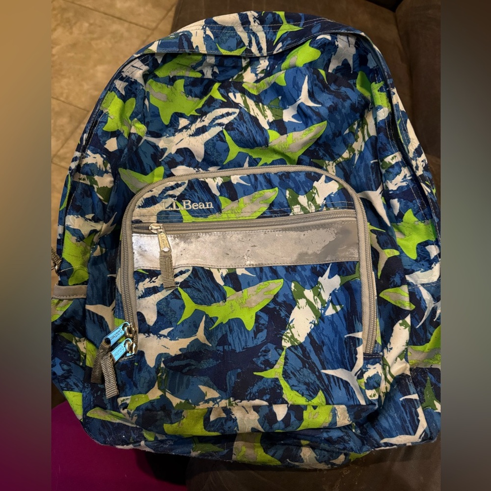 L.L Bean Shark Backpack See Description